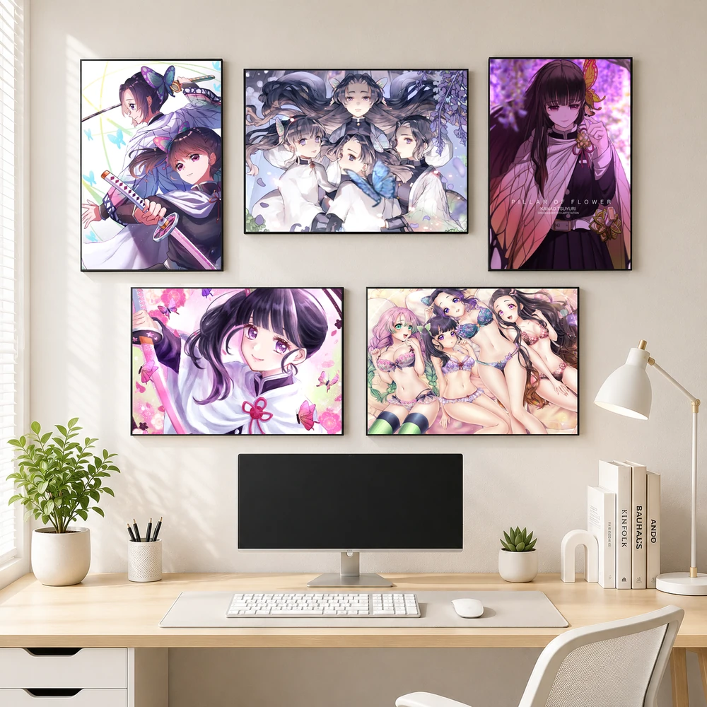 Poster A3 Kanao Tsuyuri Anime Manga Kimetsu No Yaiba Bền Đẹp Có Cán Màng Bóng Bề Mặt
