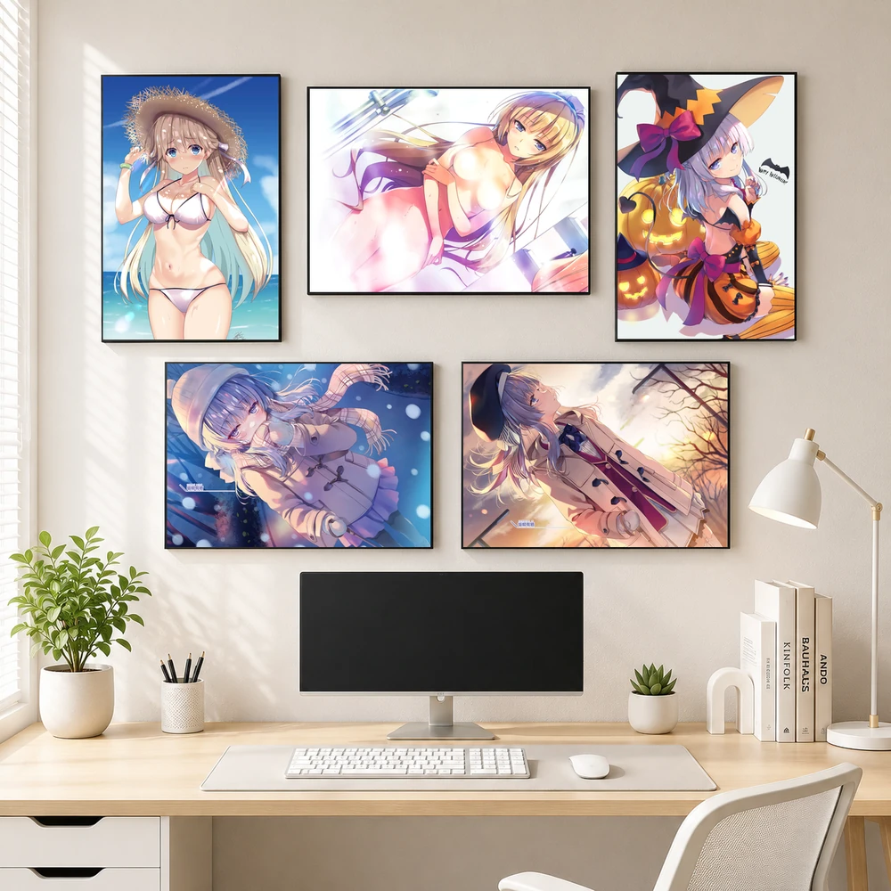 Poster A3 Karuizawa Kei và Sakayanagi Arisu Anime Manga LightNovel COTE Lớp Học Đề Cao Thực Lực Bền Đẹp Có Cán Màng Bóng Bề Mặt
