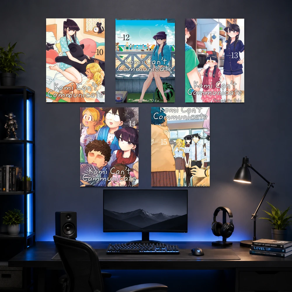 Poster A3 Komi Anime Manga Nữ thần Sợ Giao TIếp Bền Đẹp Có Cán Màng Bóng Bề Mặt