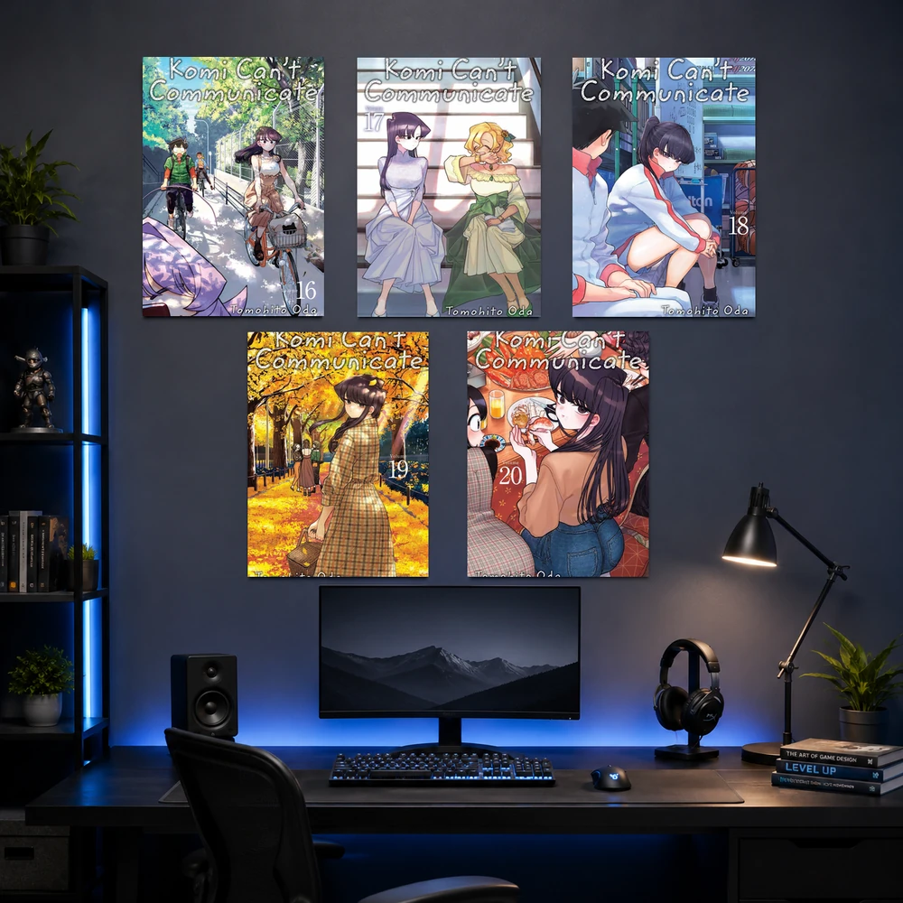Poster A3 Komi Anime Manga Nữ thần Sợ Giao TIếp Bền Đẹp Có Cán Màng Bóng Bề Mặt