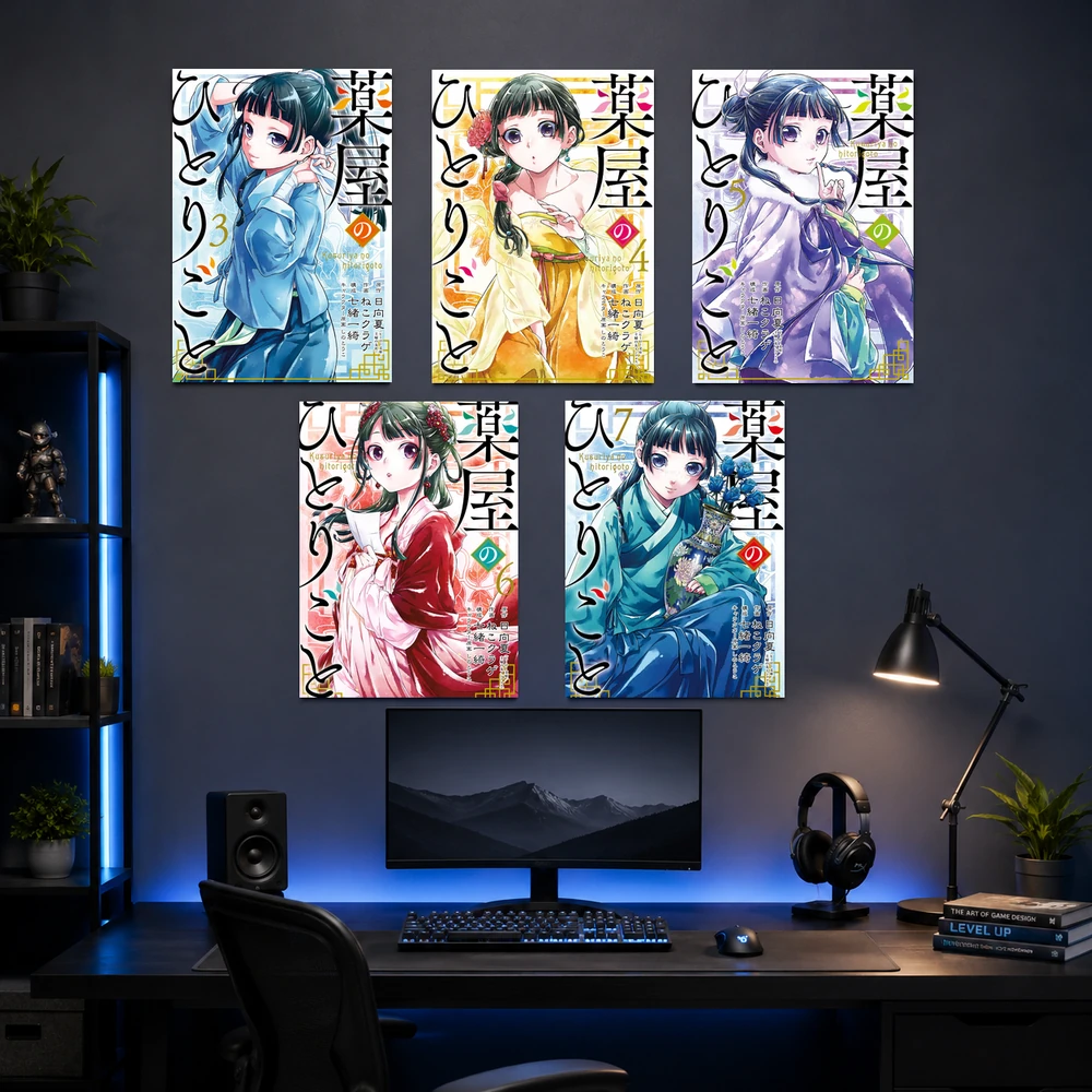 Poster A3 Kusuriya Anime Manga Light Novel Dược Sư Tự Sự Bền Đẹp Có Cán Màng Bóng Bề Mặt