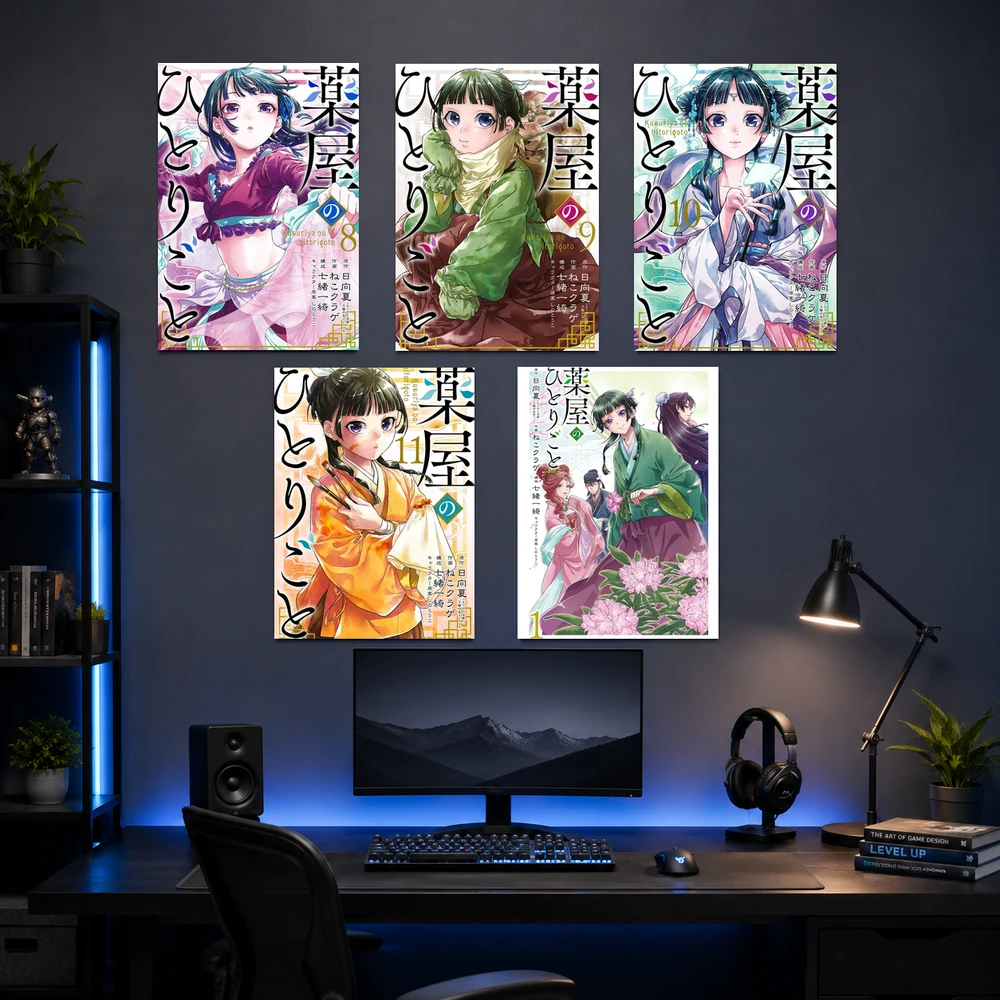 Poster A3 Kusuriya Anime Manga Light Novel Dược Sư Tự Sự Bền Đẹp Có Cán Màng Bóng Bề Mặt