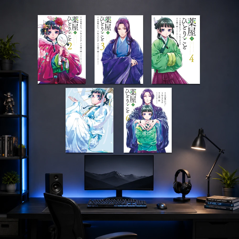 Poster A3 Kusuriya Anime Manga Light Novel Dược Sư Tự Sự Bền Đẹp Có Cán Màng Bóng Bề Mặt