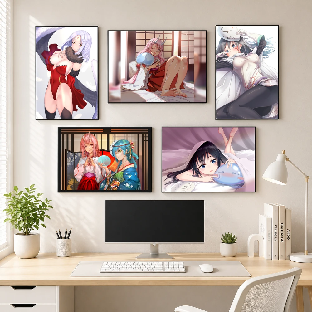 Poster A3 Milim, Frey, Guy, Shion,... Anime Manga LightNovel Slime Datta Ken Chuyển Sinh Thành Slime Bền Đẹp Có Cán Màng Bóng Bề Mặt
