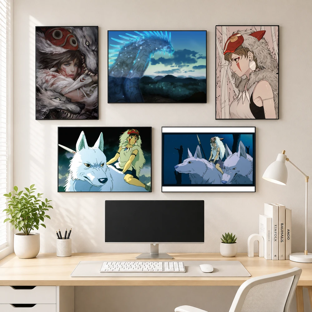 Poster A3 Mononoke Anime Princess Mononoke Bền Đẹp Có Cán Màng Bóng Bề Mặt