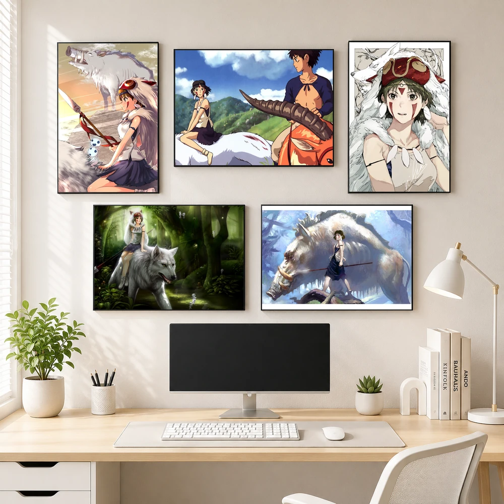 Poster A3 Mononoke Anime Princess Mononoke Bền Đẹp Có Cán Màng Bóng Bề Mặt