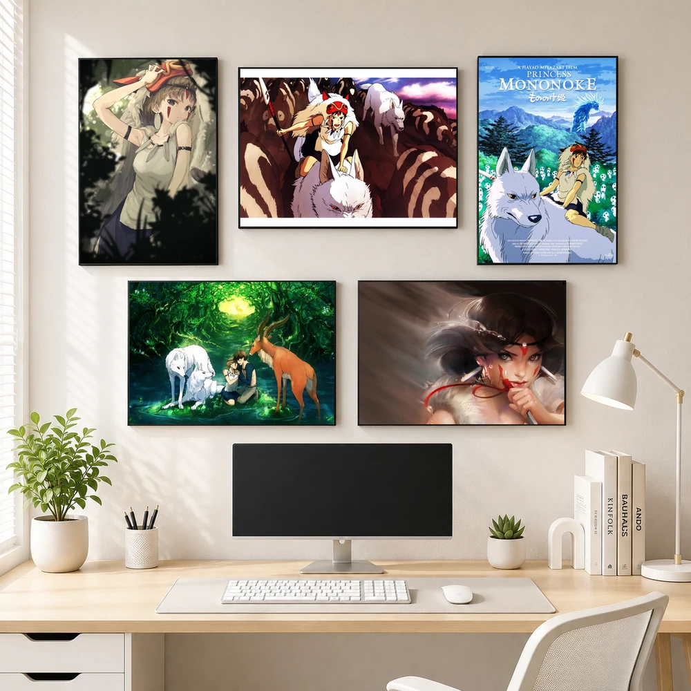 Poster A3 Mononoke Anime Princess Mononoke Bền Đẹp Có Cán Màng Bóng Bề Mặt