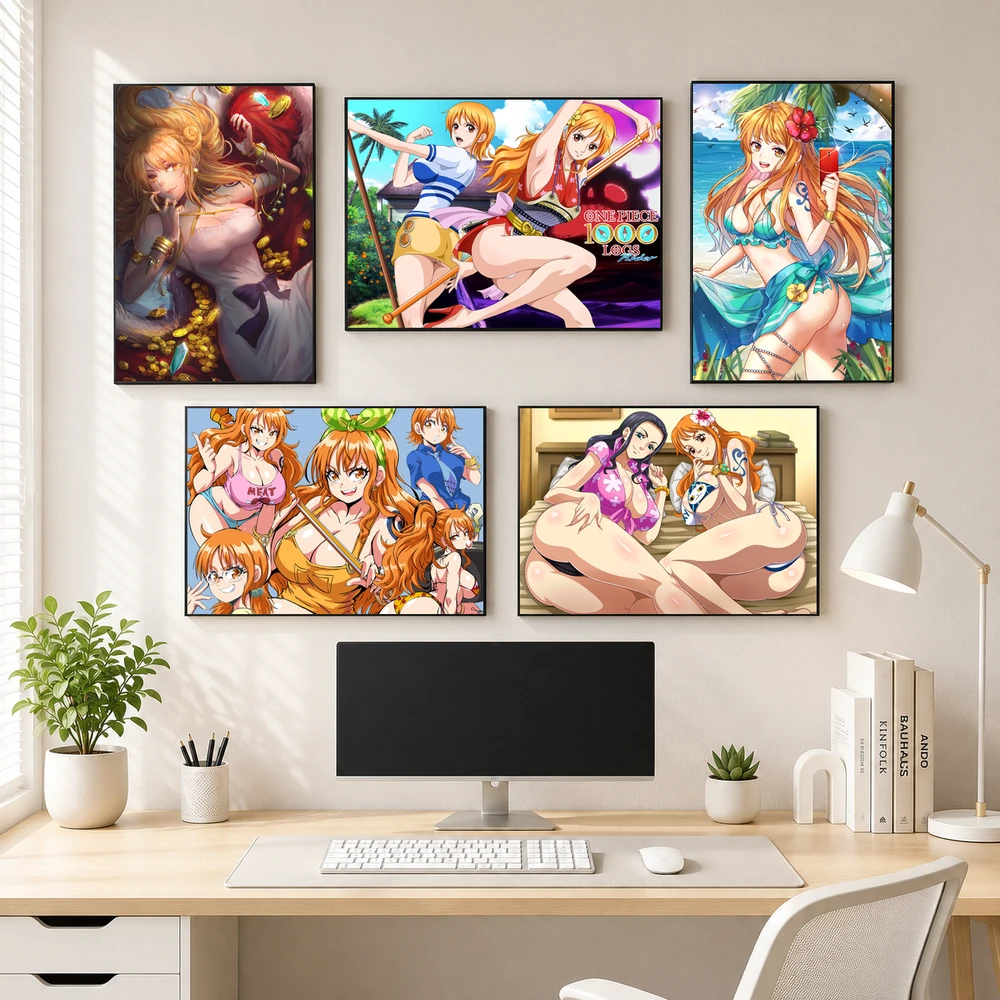 Poster A3 Nami Anime Manga One Piece Bền Đẹp Có Cán Màng Bóng Bề Mặt