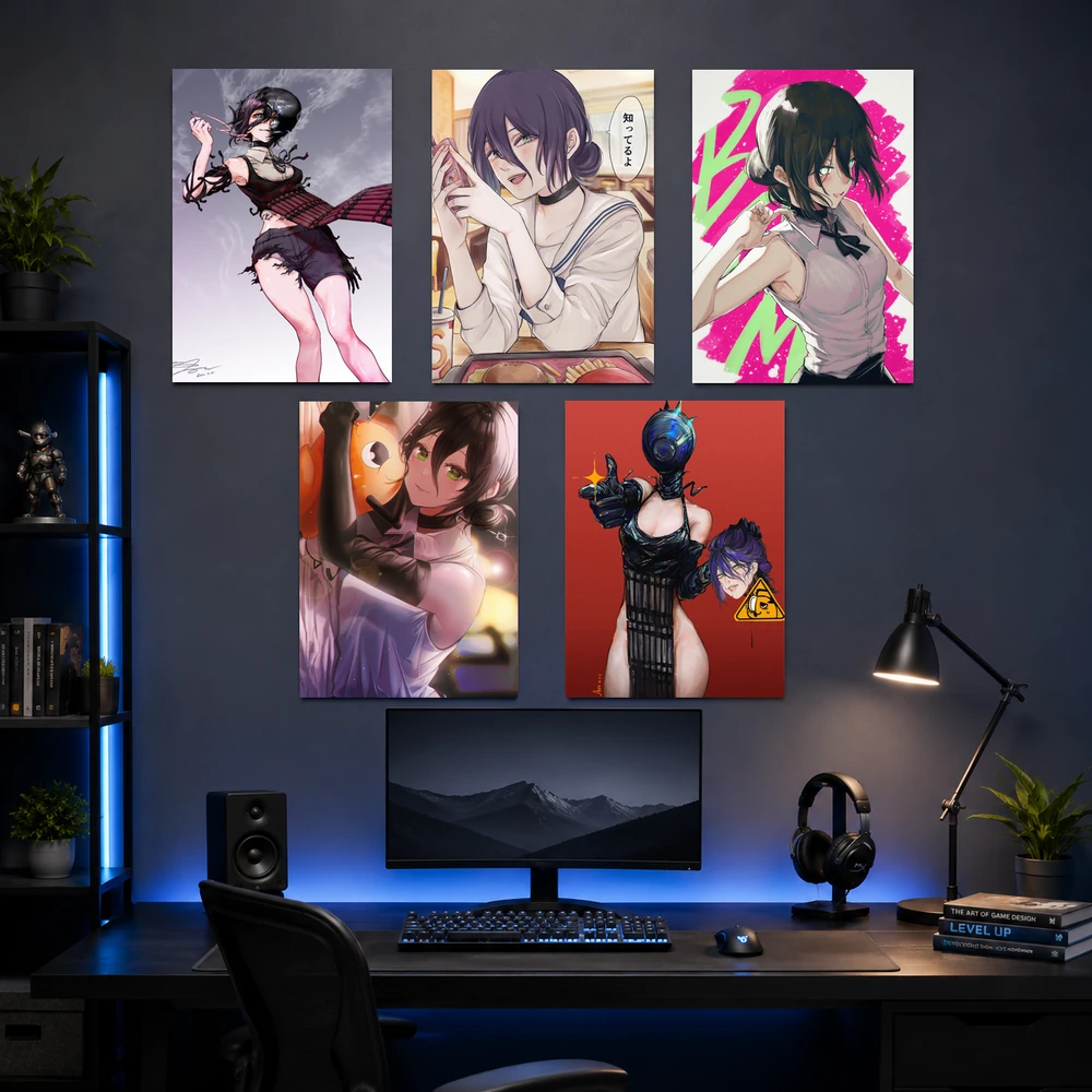 Poster A3 Reze Anime Manga ChainSaw Man Bền Đẹp Có Cán Màng Bóng Bề Mặt