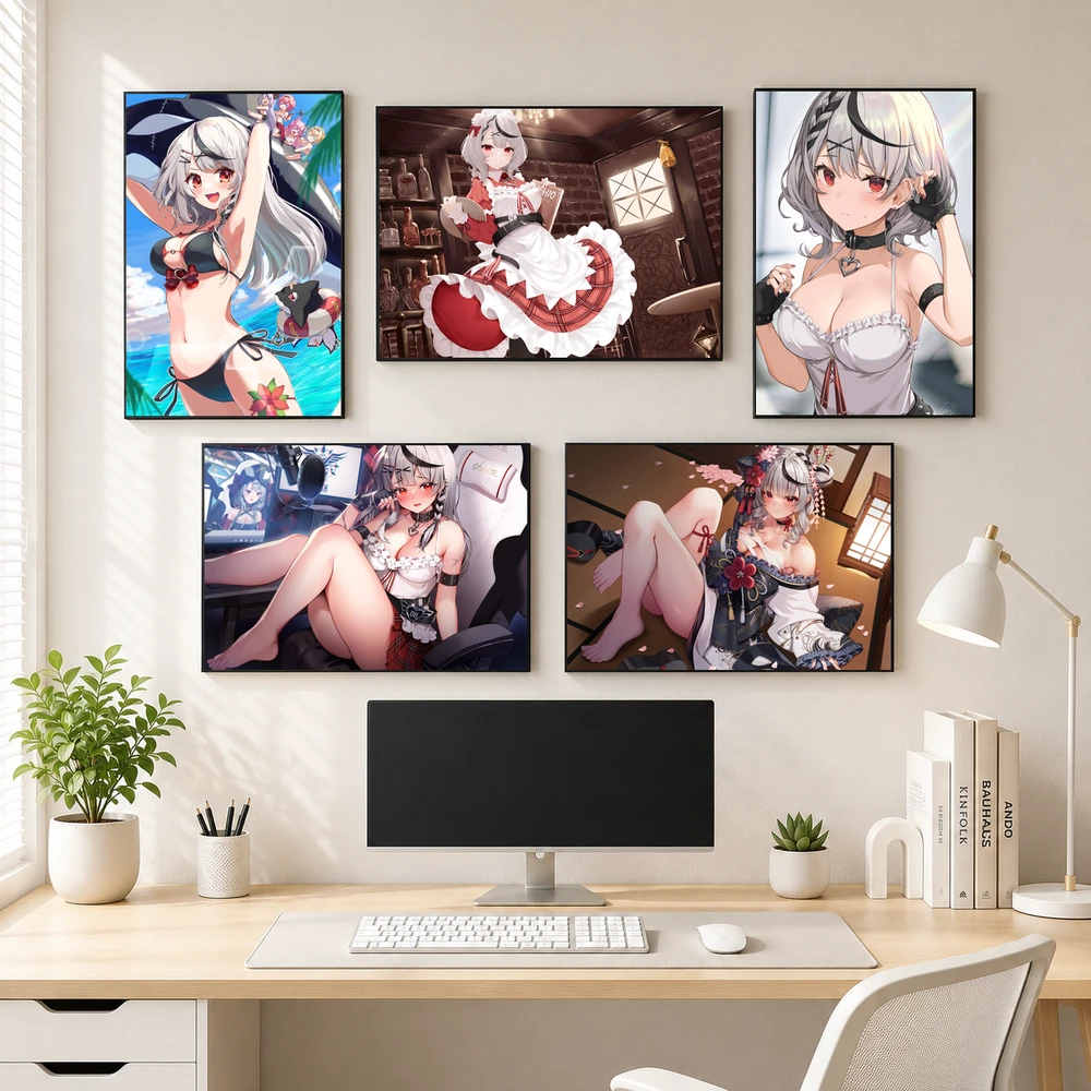 Poster A3 Sakamata Chloe Nhân Vật IODL Hololive Bền Đẹp Có Cán Màng Bóng Bề Mặt