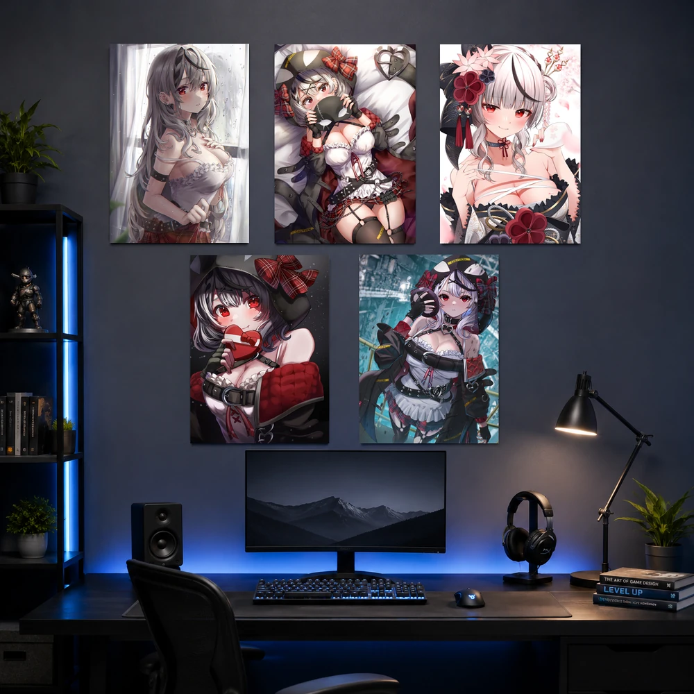 Poster A3 Sakamata Chloe Nhân Vật IODL Hololive Bền Đẹp Có Cán Màng Bóng Bề Mặt
