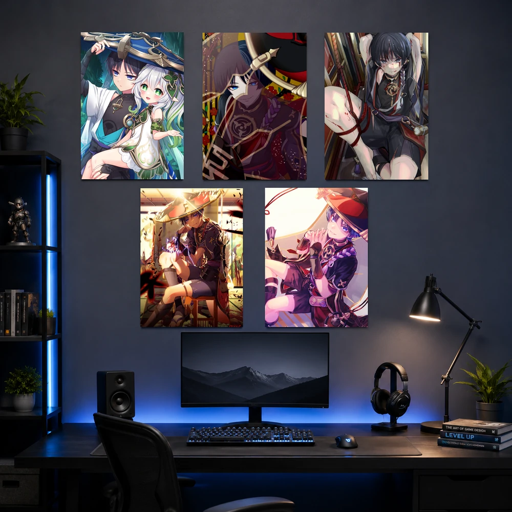 Poster A3 Scaramouche TH.1 Game Genshin Impact Bền Đẹp Có Cán Màng Bóng Bề Mặt