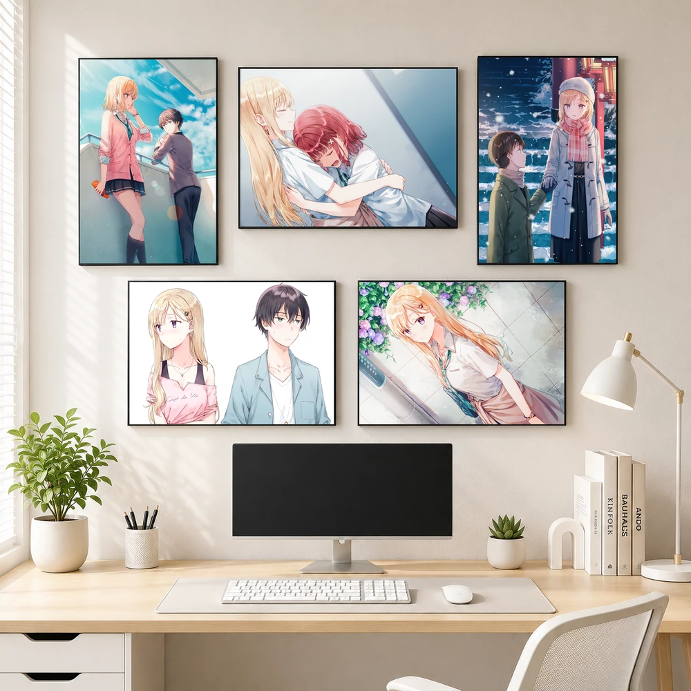 Poster A3 Seikatsu Anime Manga LightNovel Sống Cùng Em Kế Gimai Seikatsu Bền Đẹp Có Cán Màng Bóng Bề Mặt