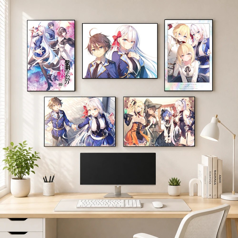 Poster A3 Seiken Anime Manga LightNovel Seiken Gakuin No Makentsukai Bền Đẹp Có Cán Màng Bóng Bề Mặt