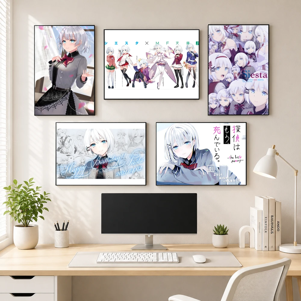 Poster A3 Siesta Anime Manga LightNovel Thám Tử Đã Chết Bền Đẹp Có Cán Màng Bóng Bề Mặt