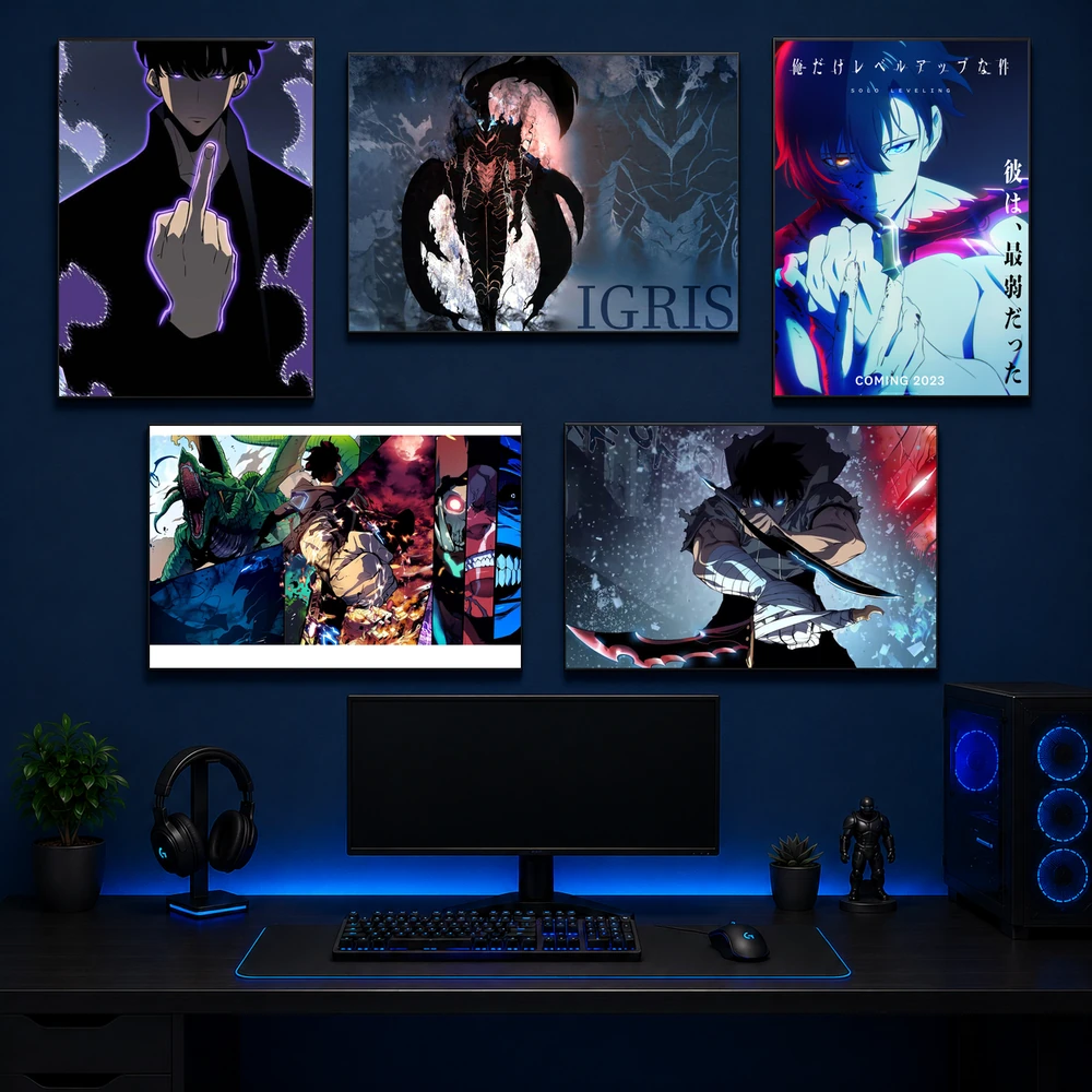 Poster A3 Solo leveling TH Anime Manhwa Solo leveling Bền Đẹp Có Cán Màng Bóng Bề Mặt