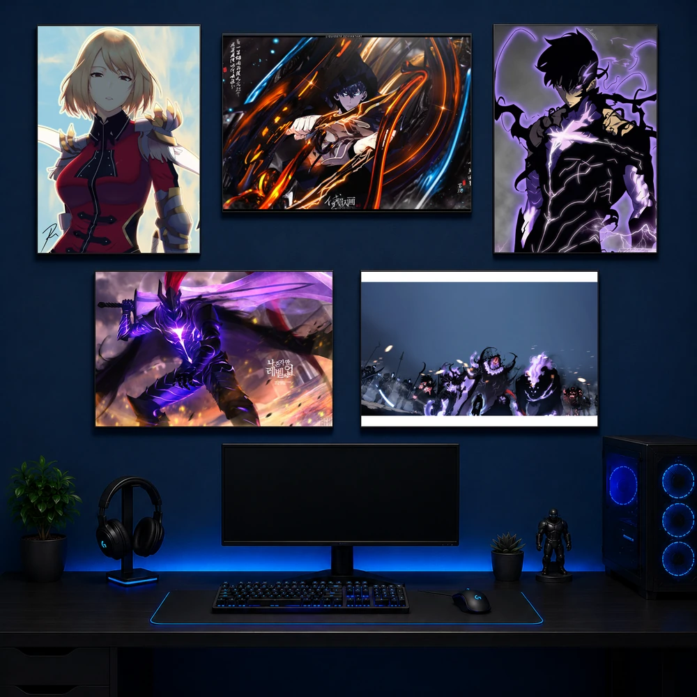 Poster A3 Solo leveling TH Anime Manhwa Solo leveling Bền Đẹp Có Cán Màng Bóng Bề Mặt