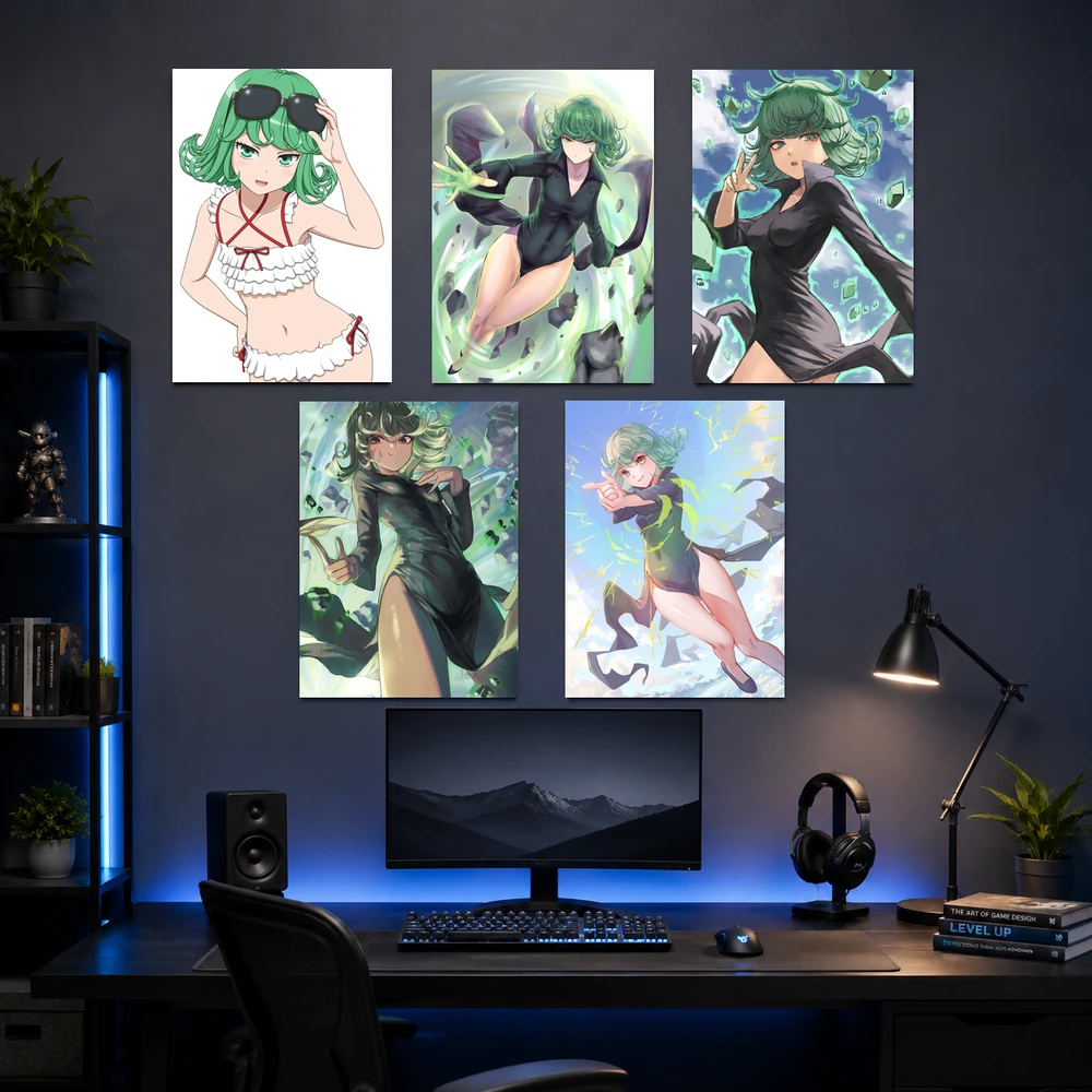 Poster A3 Tatsumaki Anime Manga One Piece Bền Đẹp Có Cán Màng Bóng Bề Mặt