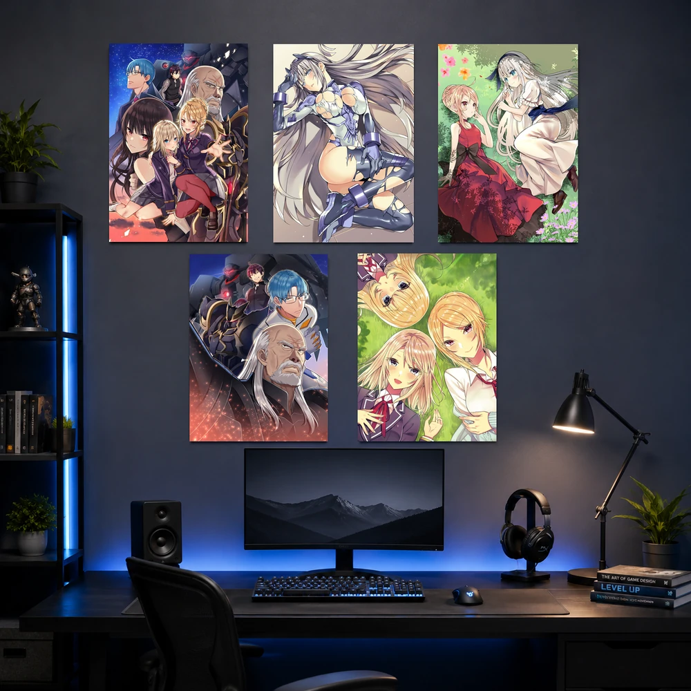 Poster A3 Tổng Hợp Ảnh Mobuseka Anime Manga Lightnovel Otome Game Sekai wa Mob Bền Đẹp Có Cán Màng Bóng Bề Mặt