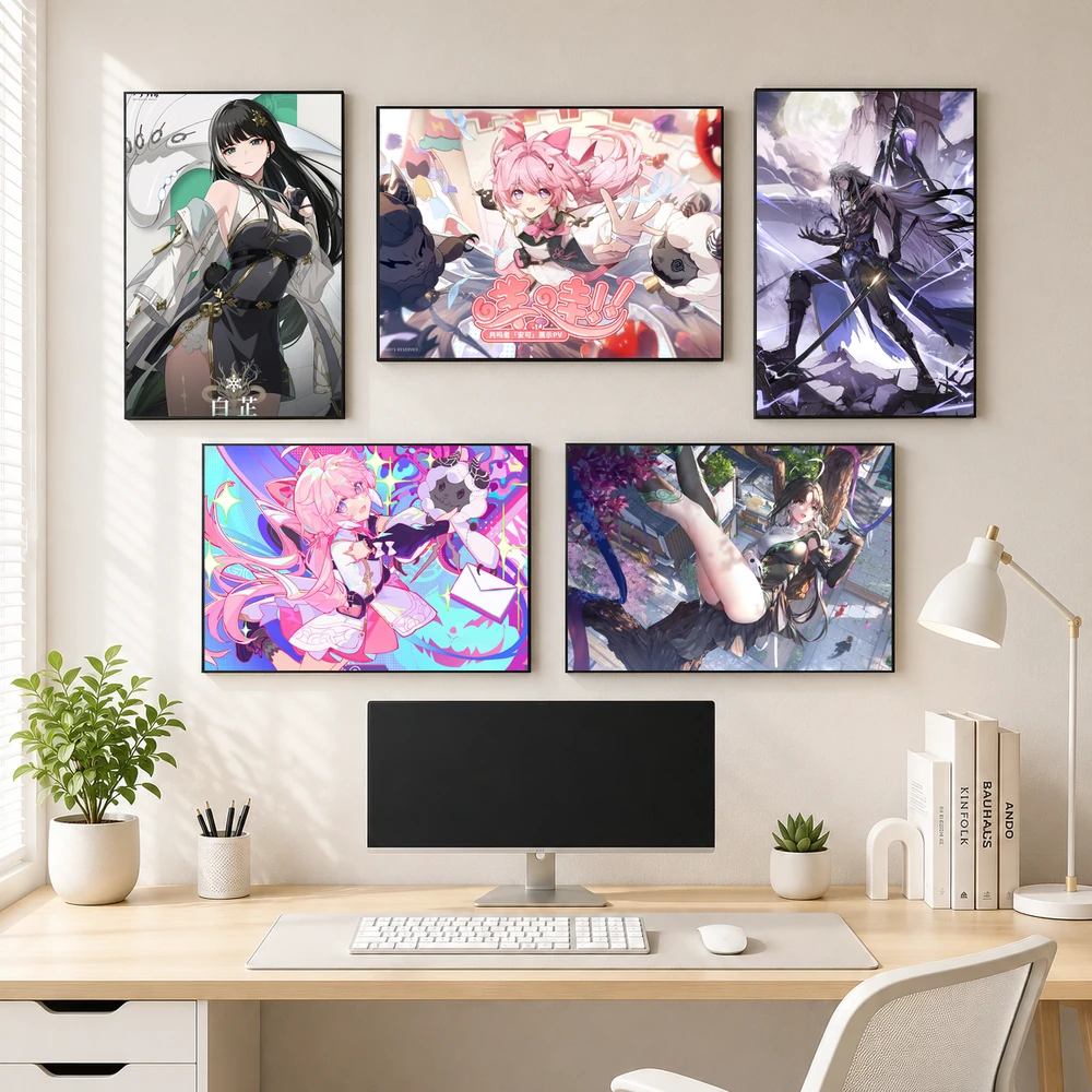 Poster A3 Tổng Hợp Ảnh WW Game Wuthering Waves Bền Đẹp Có Cán Màng Bóng Bề Mặt