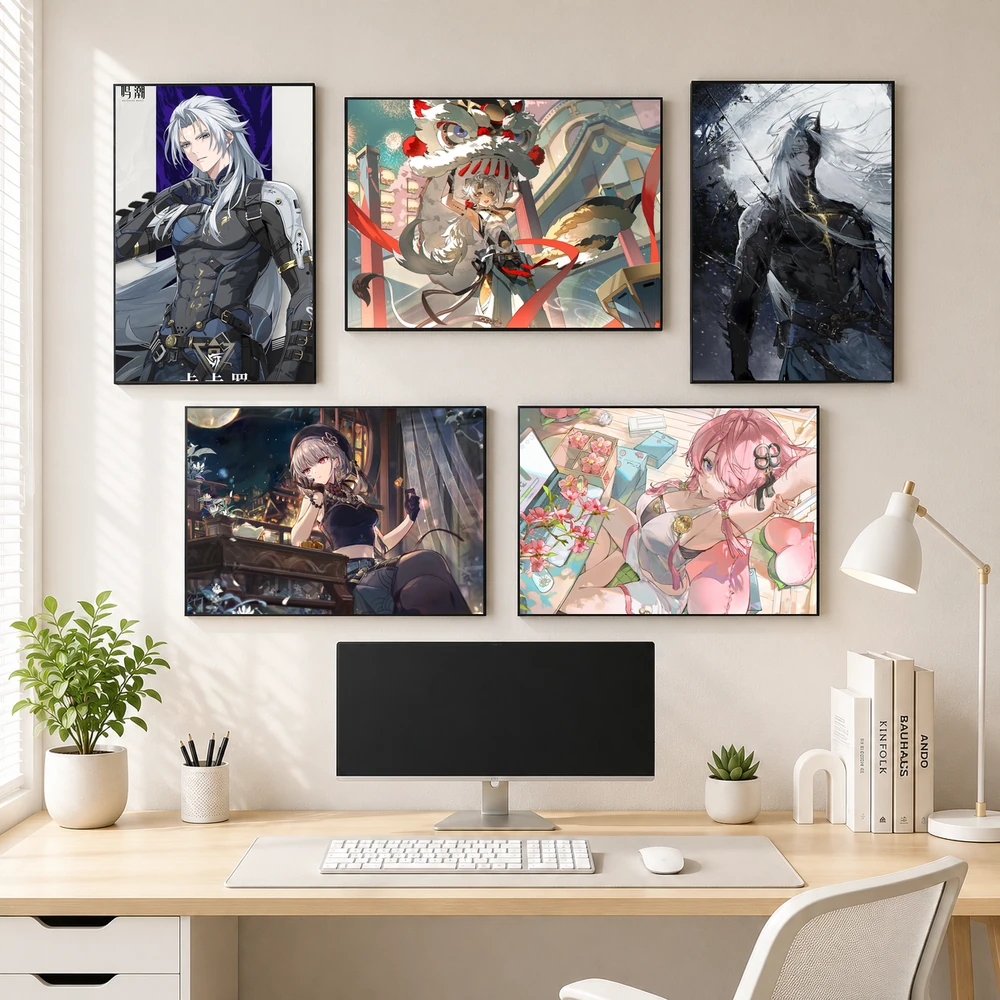 Poster A3 Tổng Hợp Ảnh WW Game Wuthering Waves Bền Đẹp Có Cán Màng Bóng Bề Mặt