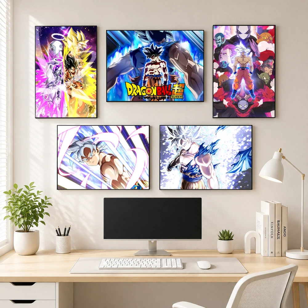 Poster A3 Tổng Hợp Nhân Vật DB Anime Manga Dragonball Bền Đẹp Có Cán Màng Bóng Bề Mặt