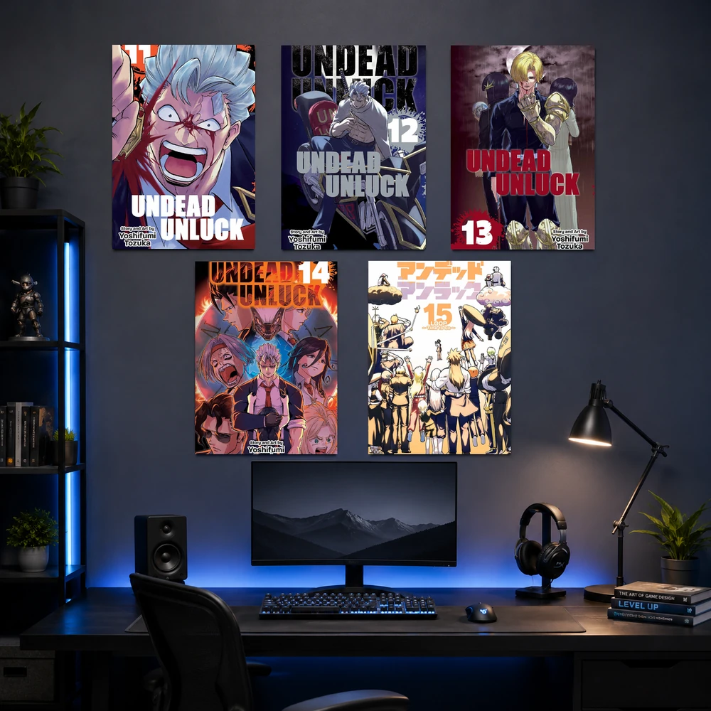 Poster A3 Undead Unluck Anime Manga Undead Unluck Bền Đẹp Có Cán Màng Bóng Bề Mặt