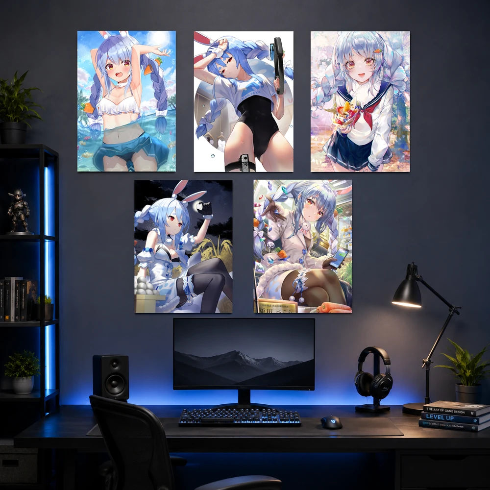 Poster A3 Usada Pekora Nhân Vật IDOL Hololive Bền Đẹp Có Cán Màng Bóng Bề Mặt