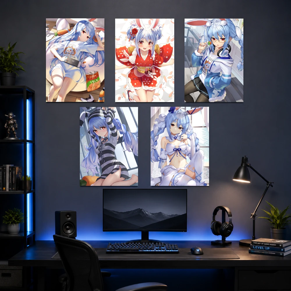 Poster A3 Usada Pekora Nhân Vật IDOL Hololive Bền Đẹp Có Cán Màng Bóng Bề Mặt
