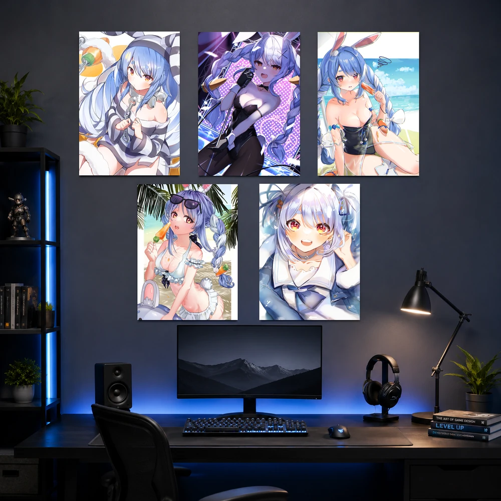 Poster A3 Usada Pekora Nhân Vật IDOL Hololive Bền Đẹp Có Cán Màng Bóng Bề Mặt