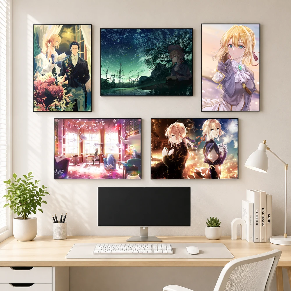 Poster A3 Violet Anime LightNovel Violet Evergarden Bền Đẹp Có Cán Màng Bóng Bề Mặt
