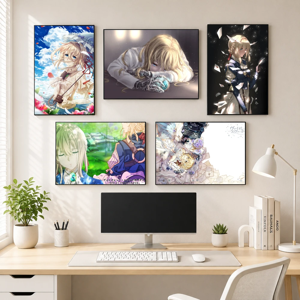 Poster A3 Violet Anime LightNovel Violet Evergarden Bền Đẹp Có Cán Màng Bóng Bề Mặt