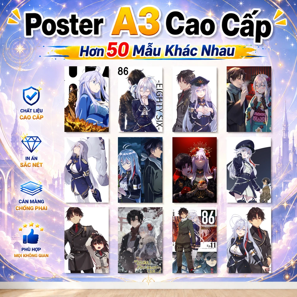 Poster A3 Vladilena Anime Manga Lightnovel 86 Eighty Six Bền Đẹp Có Cán Màng Bóng Bề Mặt - thumb Poster A3 Vladilena Anime Manga Lightnovel 86 Eighty Six Bền Đẹp Có Cán Màng Bóng Bề Mặt