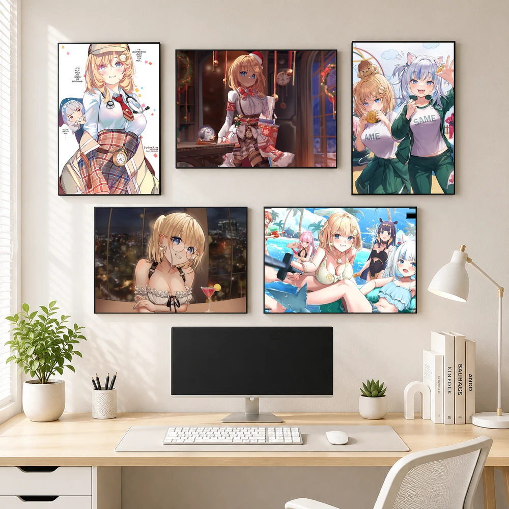 Poster A3 Watson Amelia Nhân Vật IDOL Hololive Bền Đẹp Có Cán Màng Bóng Bề Mặt