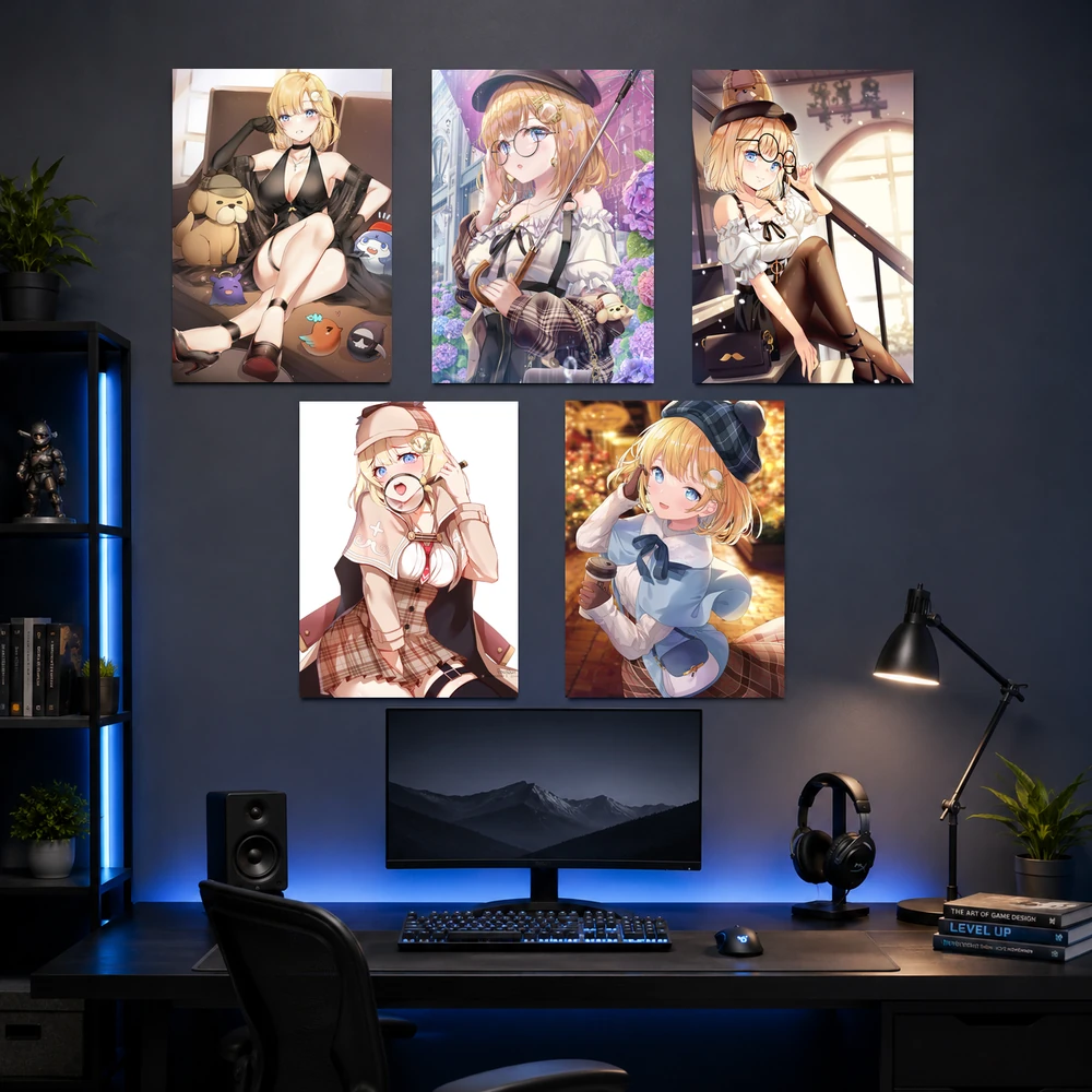 Poster A3 Watson Amelia Nhân Vật IDOL Hololive Bền Đẹp Có Cán Màng Bóng Bề Mặt