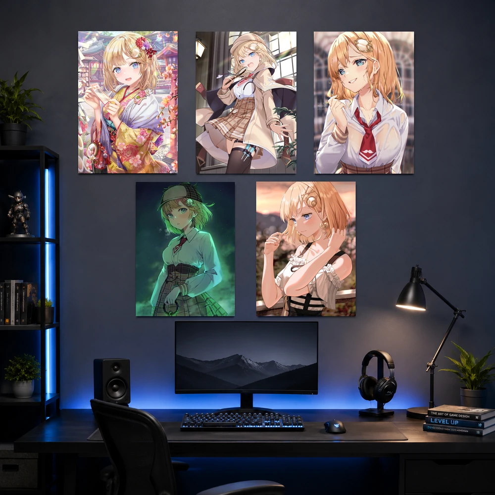 Poster A3 Watson Amelia Nhân Vật IDOL Hololive Bền Đẹp Có Cán Màng Bóng Bề Mặt