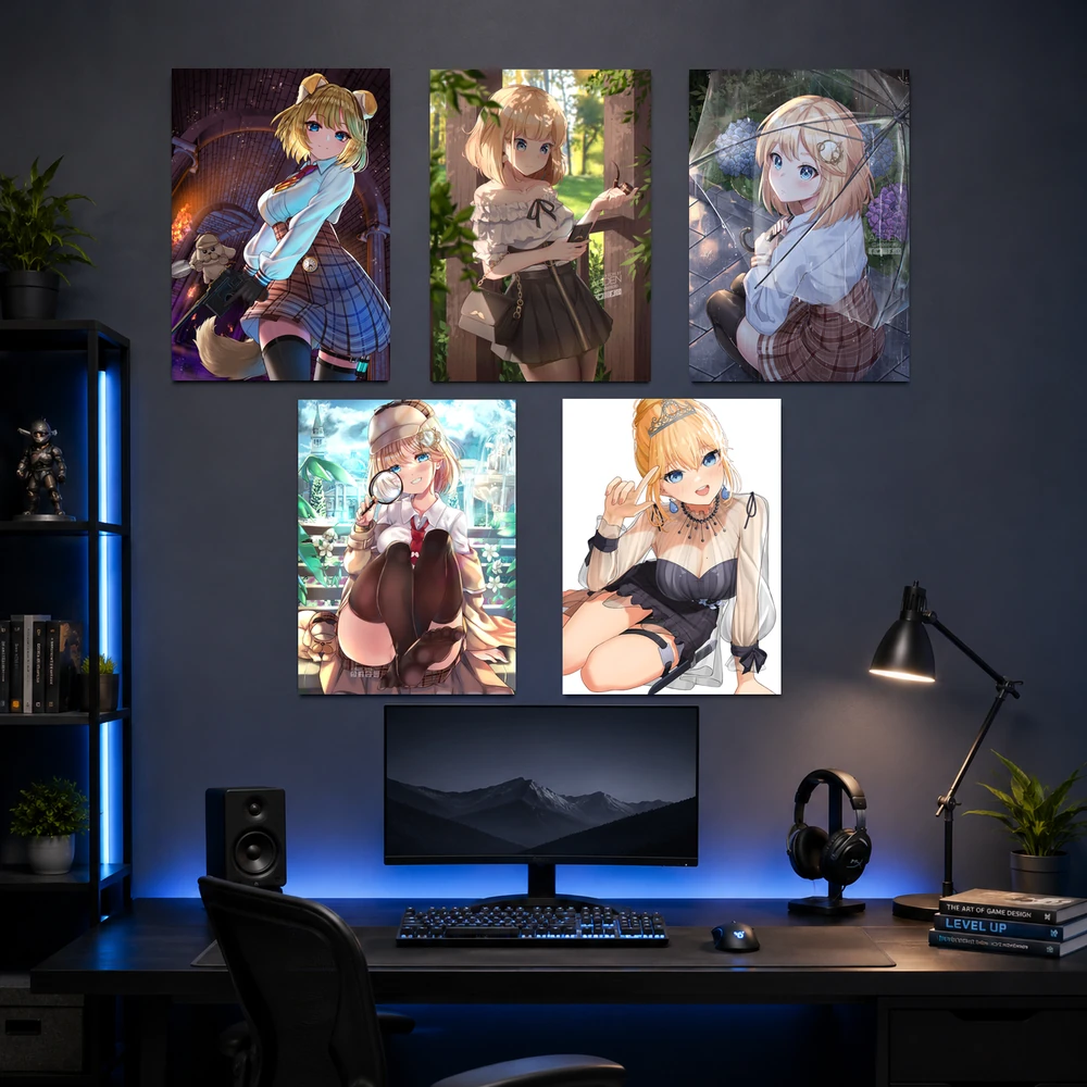 Poster A3 Watson Amelia Nhân Vật IDOL Hololive Bền Đẹp Có Cán Màng Bóng Bề Mặt