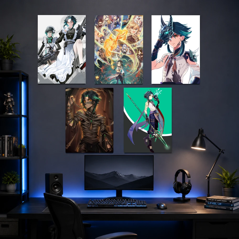 Poster A3 Xiao Game Genshin Impact Bền Đẹp Có Cán Màng Bóng Bề Mặt