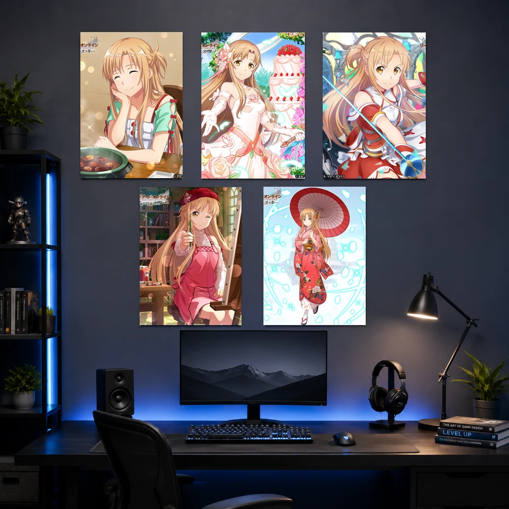 Poster A3 Yuuki Asuna2 Anime Manga LightNovel Sword Art Online Bền Đẹp Có Cán Màng Bóng Bề Mặt