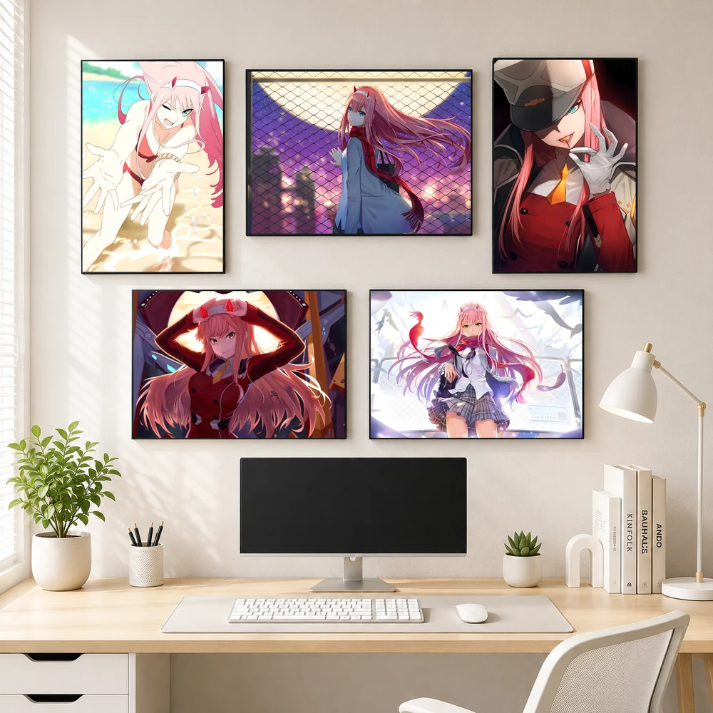 Poster A3 Zero Two Anime Zero Two Bền Đẹp Có Cán Màng Bóng Bề Mặt