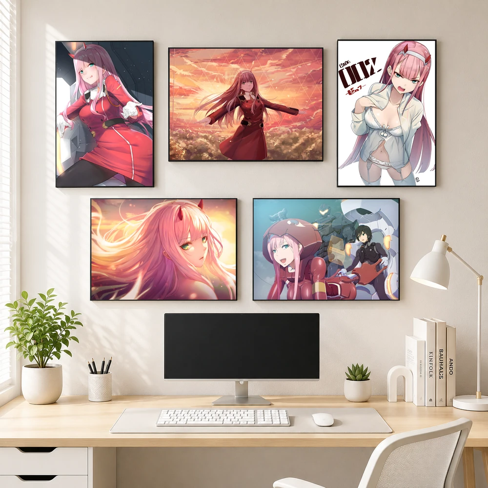 Poster A3 Zero Two Anime Zero Two Bền Đẹp Có Cán Màng Bóng Bề Mặt